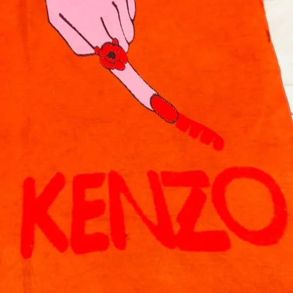 Authentic KENZO CASHMERE SHAW - Picture 7 of 7